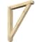 Ekena Millwork Traditional Craftsman Rough Sawn Bracket w/ Offset Brace, Douglas Fir, 6"W x 42"D x 48"H BKT0604X42X48TRA04RDF - alternate 1